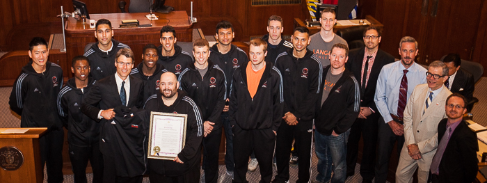 Falcons receive city proclamation